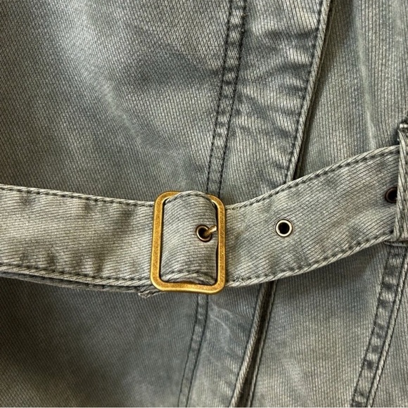 Anthropologie Everyday Belted
Moto Jacket Size L Green
Asymmetrical Zip - Picture 4 of 8